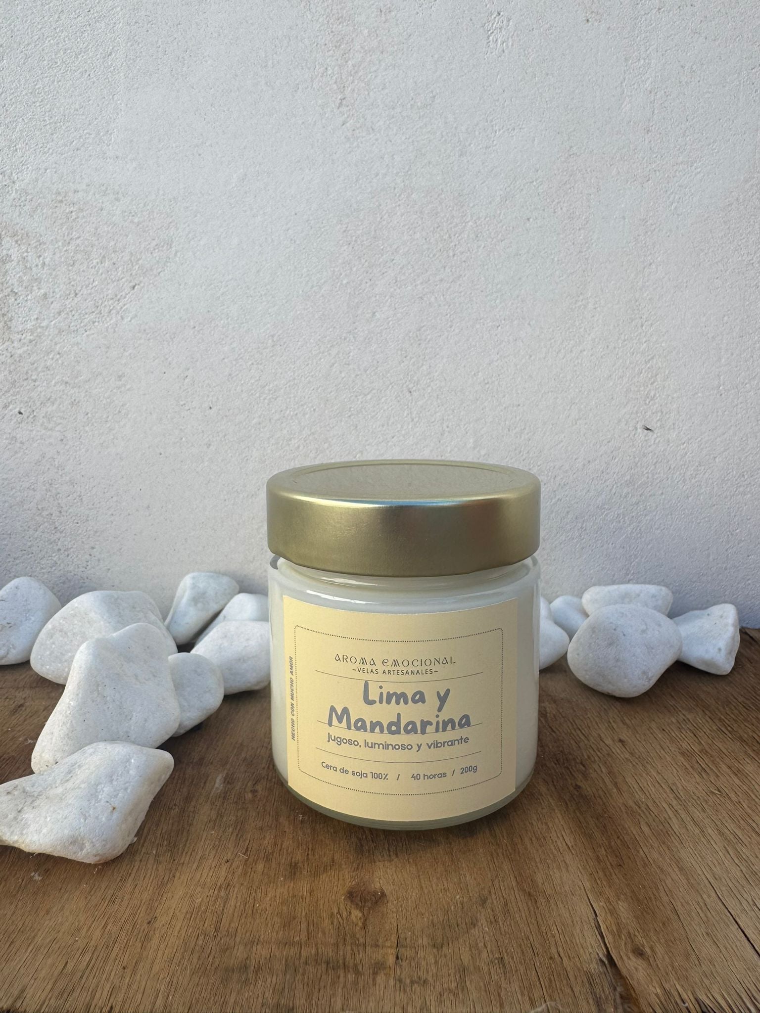 Vela Lima y Mandarina
